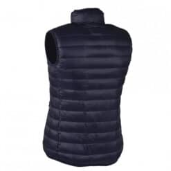 Verwarmde bodywarmer donkerblauw achterkant