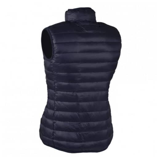 verwarmde bodywarmer dames - achterkant
