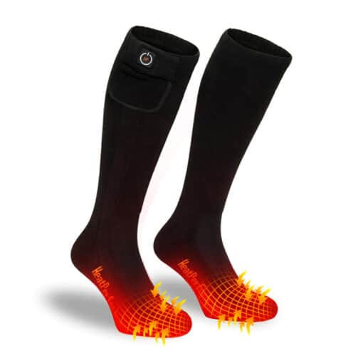 Verwarmde sokken wintersport