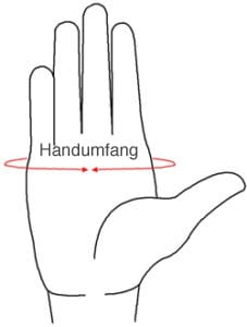 Handumfang für beheizbare Handschuhe richtig messen
