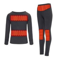 Verwarmde onderkleding houdt je warm op de juiste plekken.