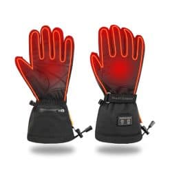 Verwarmde handschoenen HeatPerformance SUPREME met dual heating – warmtezones boven- en onderkant zichtbaar