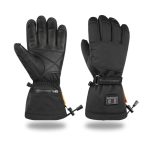 Verwarmde handschoenen HeatPerformance SUPREME met dual heating – zwart leer en softshell