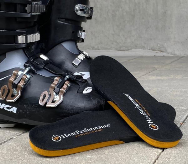 Verwarmde inlegzolen geschikt voor skischoenen
