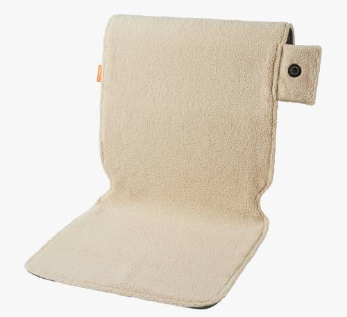 Verwarmd zitkussen voor over zitvlak en rugleuning.