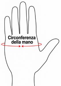 Come misurare la circonferenza della mano per i guanti da moto riscaldati